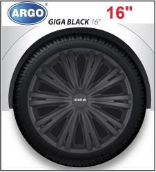 Wheel hub cover set - GIGA BLACK, 16" ― AUTOERA.CO.UK