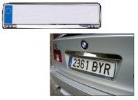 Car Number plate - сhrome plastic