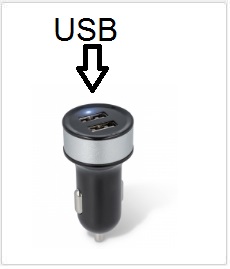 Adapter from 12V to USB