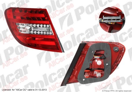 Rear tail light LED Mercedes-Benz C-class W204 (2011-2014), right side