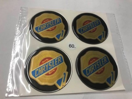 Wheel disc stickers - Chrysler , diam. 60mm