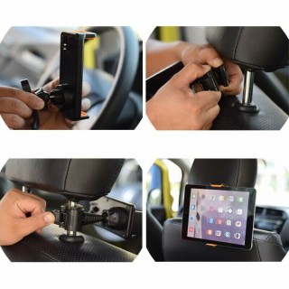 360˚ Rotating Car Back Seat Headrest Mount Holder Stand For Phone Tablet 4"-10"