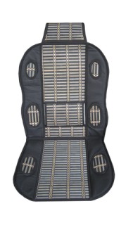Seat cushion with straw inserts