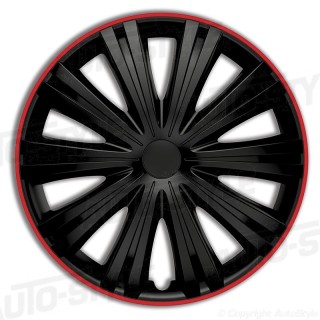 Wheel cover set - HERO GTR BLACK 14"