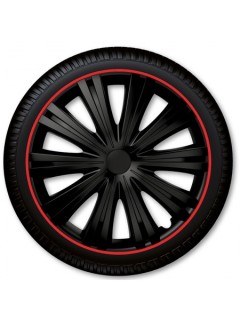 Wheel cover set - HERO GTR BLACK 14"