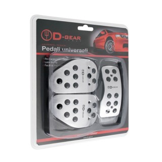 Sport racing pedalpads D-Gear, chrome