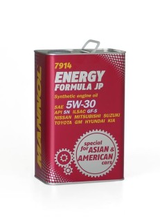Syntetic oil Mannol ENERGY FORMULA JP SAE 5W-30, 4L 