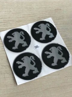 Wheel disc stickers - Peugeot, 56mm
