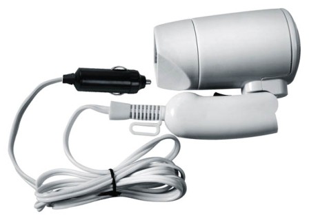 Hot-Air, hair-dryer and defroster 12V, 180W