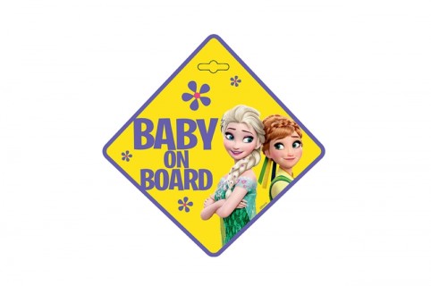 Car sign with suction cup - Baby on board