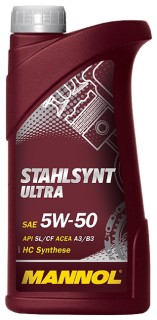 Synthetic engine oil - Mannol STAHLSYNT ULTRA 5W50, 1L