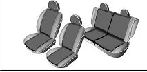Seat cover set Toyota RAV 4 (2000-2005)