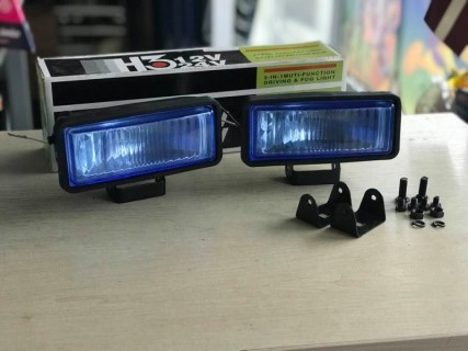 Additonal fog lamp set, 116x70x70mm (blue fog lamp glas)