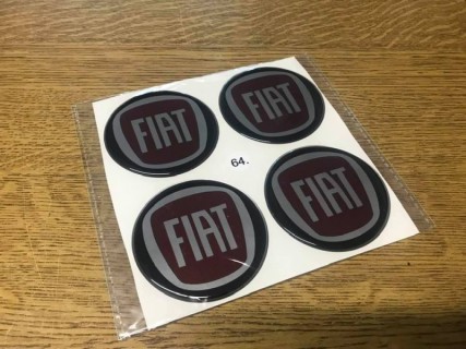 Wheel stickers set Fiat 64mm