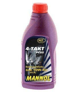 Semi-syntetic oil - Mannol 4-Takt Plus, 1L