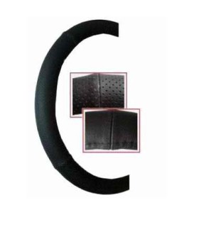 Black Leather wheel cover 37-39cm