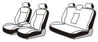Seat cover set for BMW 5-serie E39 (1996-2004)