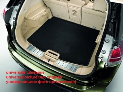 Textile trunk mat Mitsubishi Pajero (2007-2014), black