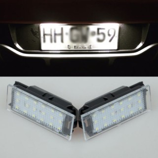 2xLED license plate number holder  - Renault Master (2003-2010)/ Twingo (2007-2014)