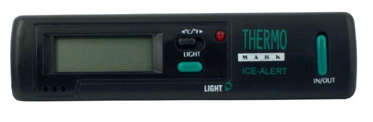 Thermometer with batteries