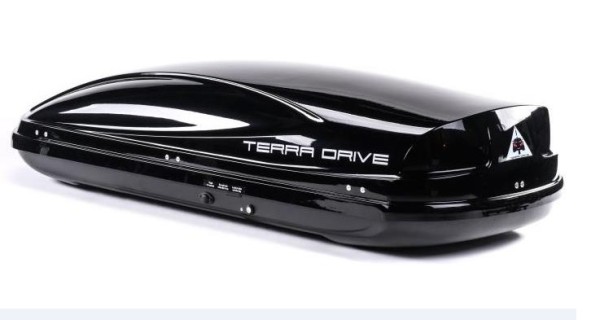 Car roof box - TERRA DRIVE 480, black gloss