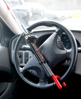 Anti-theft car steering wheel lock, universal fit