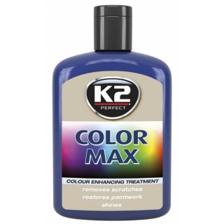 Durable car polish K2 (dark blue) - COLOR MAX, 200g.  