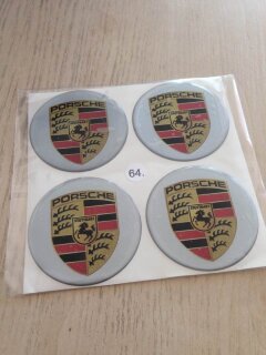Disc stickers - Porsche, 64mm