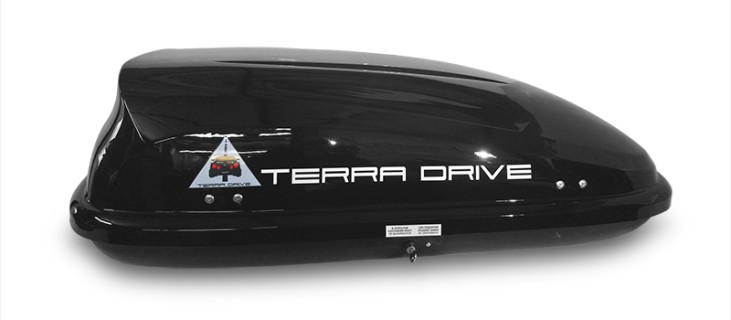 Car roof box - TERRA DRIVE 320, black gloss