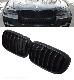Radiator grills for BMW X5 F15 (2013-2022), black matt (2pcs)
