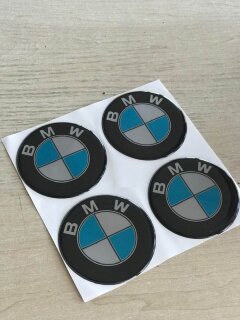 ALLOY WHEEL TRIM CENTRE CAP DECAL LOGO - BMW, 68mm