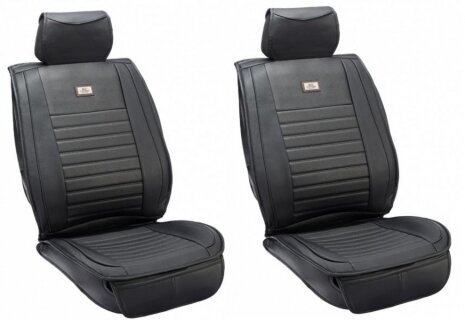 2x Leather imitation front seat covers 