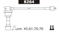 Ignition cables  Mitsubishi Colt 1.8 16V (1992-1996) / Galant 2.0 16V (1988-1992) / Eclipse (1995-1998)