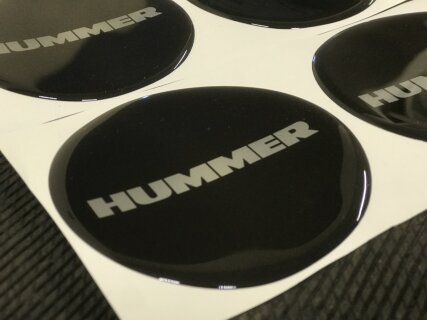 5pcs Wheel stickers HUMMER, 90mm
