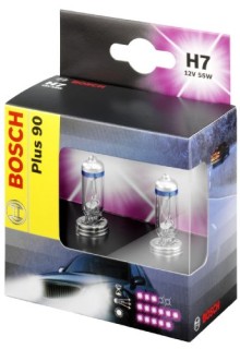 Headlamp bulbs set - BOSCH H7 55W +90%, 12V
