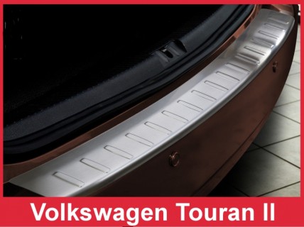 Chrome rear bumper plate VW Touran (2010-2016)