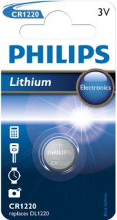 Batterie for car alarm Philips Philips CR1220, 3V