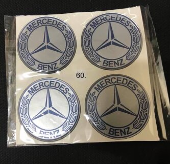ALLOY WHEEL TRIM CENTRE CAP DECAL LOGO Mercedes-Benz, 60mm 
