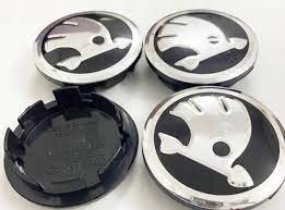 Discs inserts/caps set SKODA, 4x d-56mm 