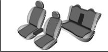 Seat cover set Mitsubishi Galant (2003-)