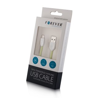USB charging cable for Apple  Apple IPhone 5,6,7,8,X - FOREVER, 1meter