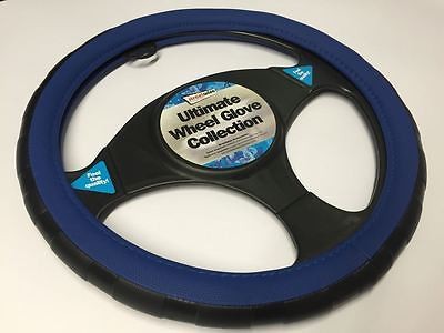 Steering wheel cover 37-39cm, blue