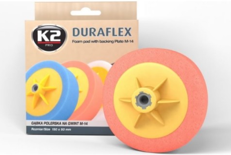 Polishing sponges – orange, (high hardness)  - K2 DURAFLEX