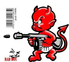 Auto tattoo "Devil with rifle"
