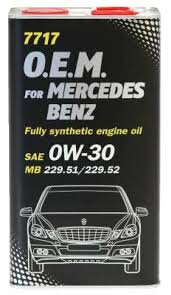 Synthetic oil Mannol OEM for Mercedes-Benz 0W30,1L