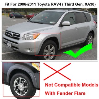 Mud flaps set Toyota RAV4 (2006-2012) /version without fender flare