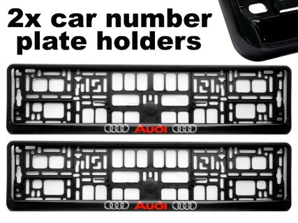 2PCS x  Number Plate Surround Holder - AUDI