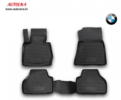 3D Rubber floor mat set BMW X3 F25 (2010-2017)/ X4 F26 (2014-), with edges