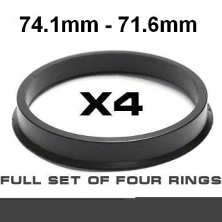 Spigot ring for alloy wheels ⌀74.1mm ->⌀71.6mm