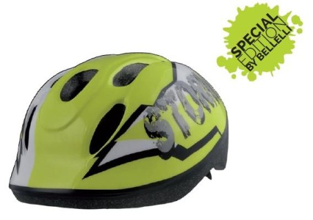 Kids bicycle helmet Bellelli green